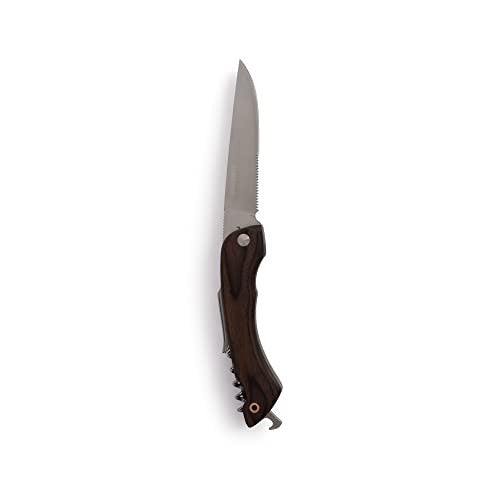 Barebones Provisions Corkscrew Knife with Walnut Finish Handle