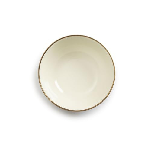 Barebones 2-Tone Bowls - Set of 2 Enamelware Bowls - Durable Kitchen or Camping Bowl (Olive Drab)