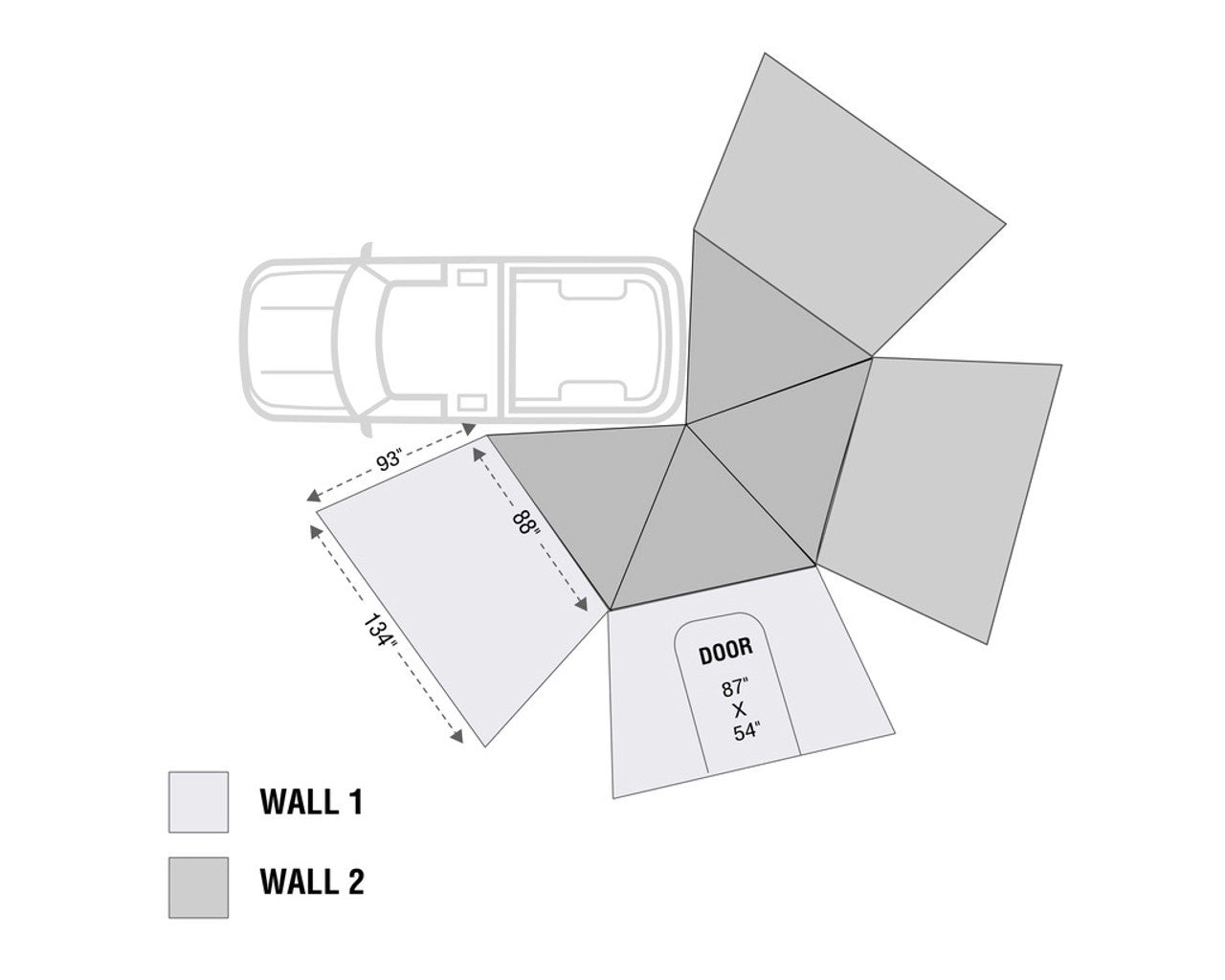 Nomadic Awning 270 LT with Complete Wall Package - Driver Side