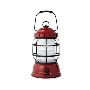 Barebones Forest Lantern- Vintage Style Railroad Lantern (Red)
