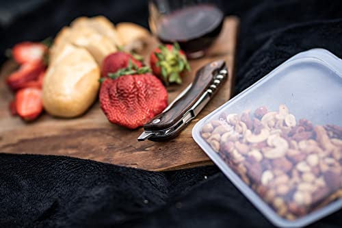 Barebones Provisions Corkscrew Knife with Walnut Finish Handle