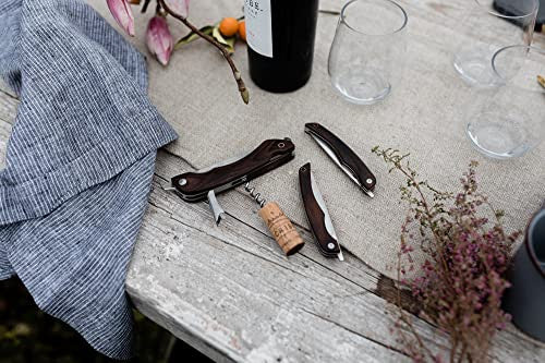 Barebones Provisions Corkscrew Knife with Walnut Finish Handle