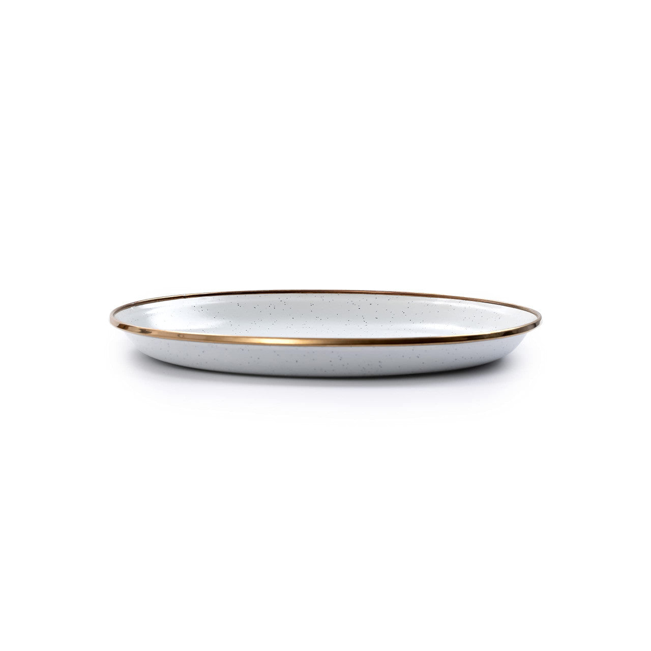 Barebones 8 Inch Salad Plate - Set of 2 Dinner Plate - Enamelware Plates - Durable Kitchen or Camping Plate - Eggshell