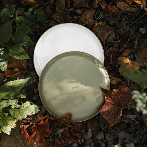Barebones 2-Tone Deep Plate - Set of 2 (Olive Drab)