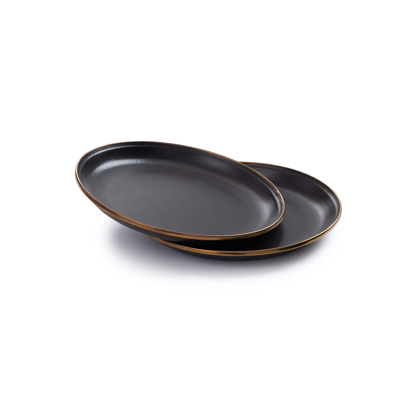 Barebones 8 Inch Enamelware Plate (Charcoal)