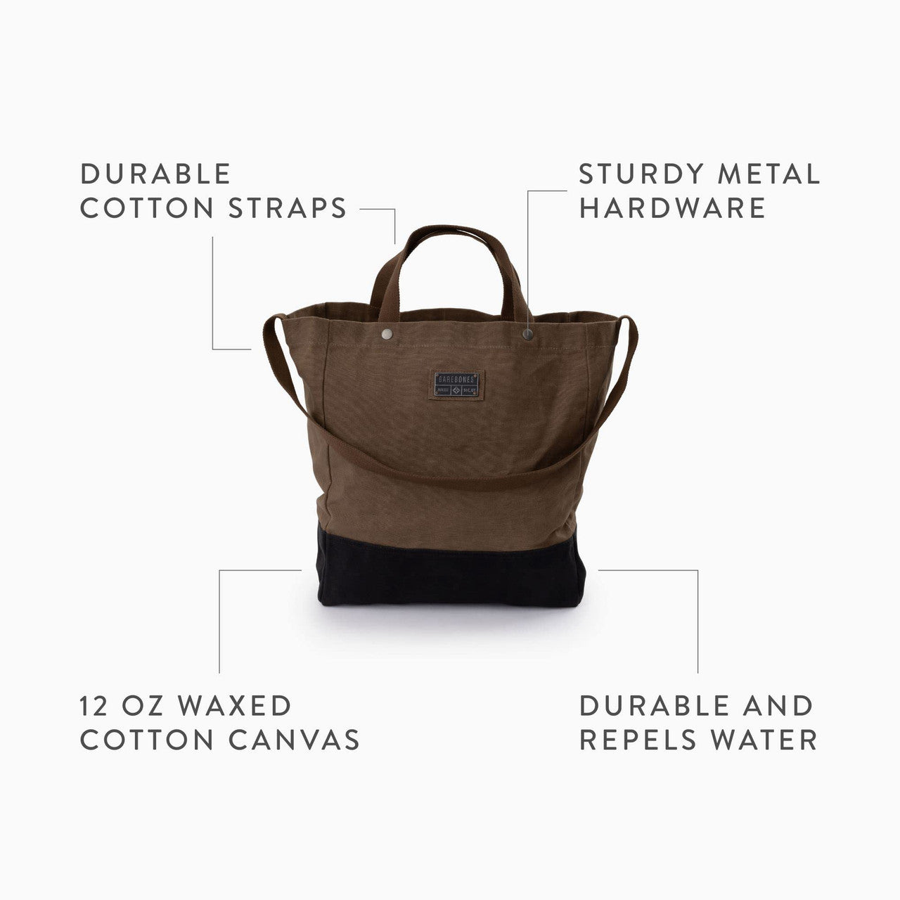 Barebones Neelum 16L Market Tote Bag (Khaki)