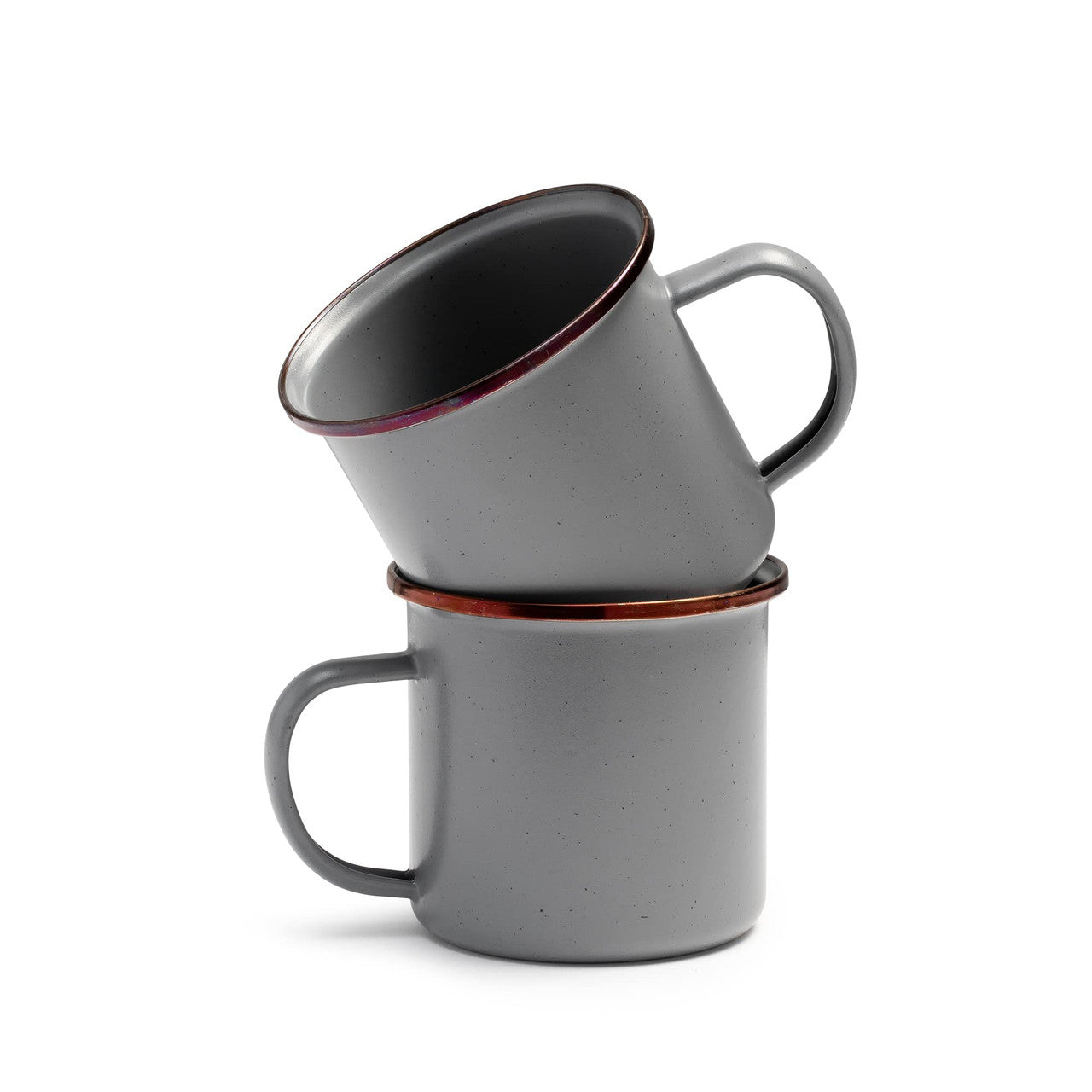 Barebones Enamel Cup Set of 2 14-oz (Slate Gray)