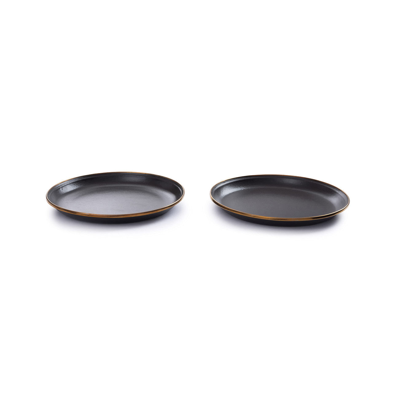 Barebones 8 Inch Enamelware Plate (Charcoal)
