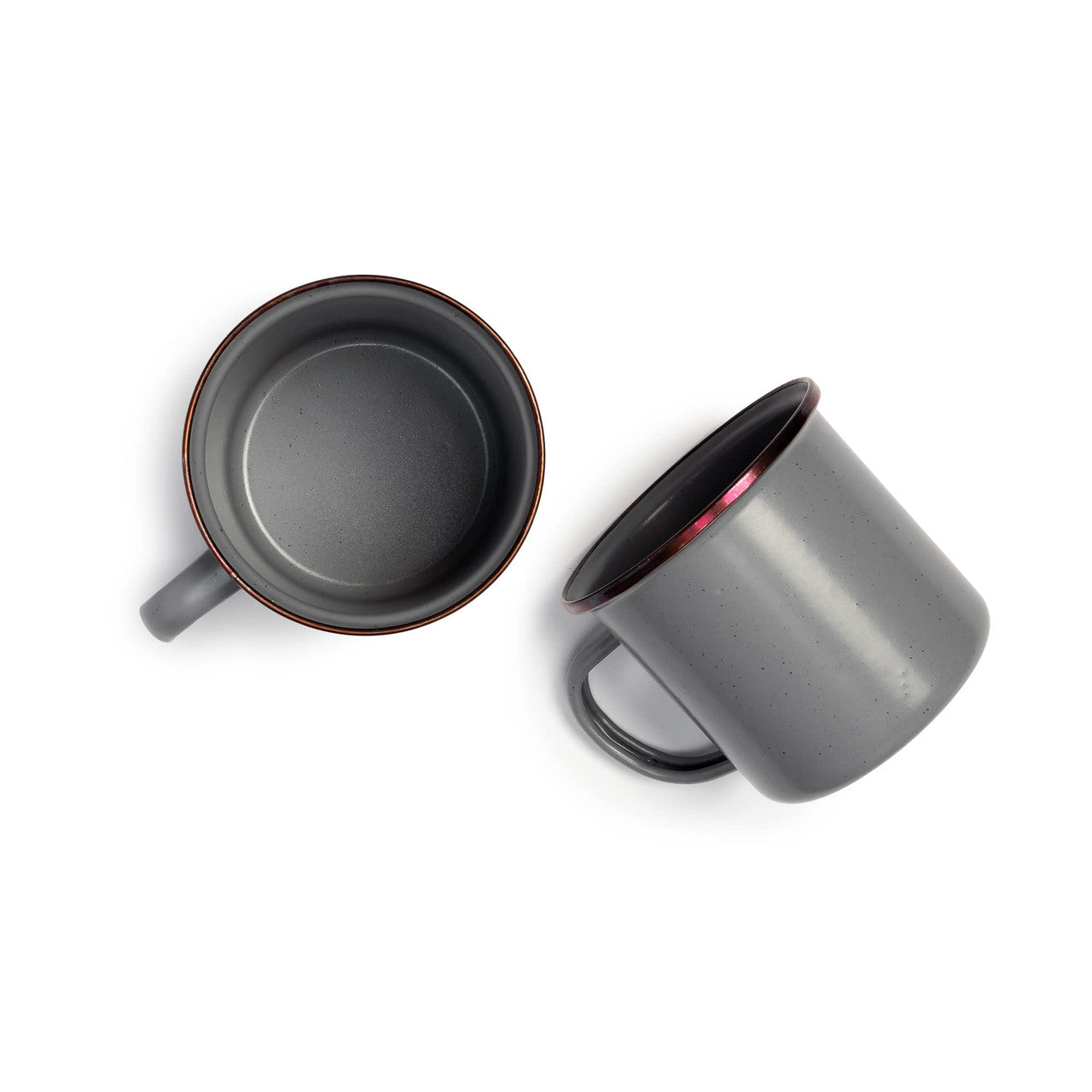 Barebones Enamel Cup Set of 2 14-oz (Slate Gray)