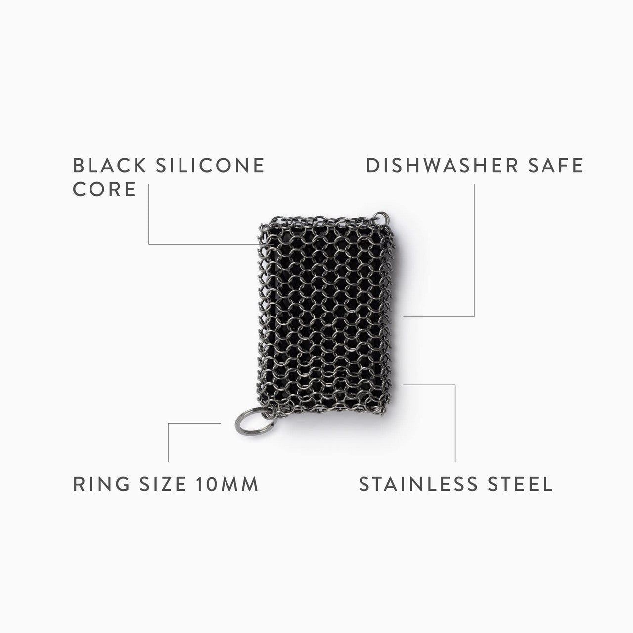 Barebones Cast Iron Stainless Steel Scrubber