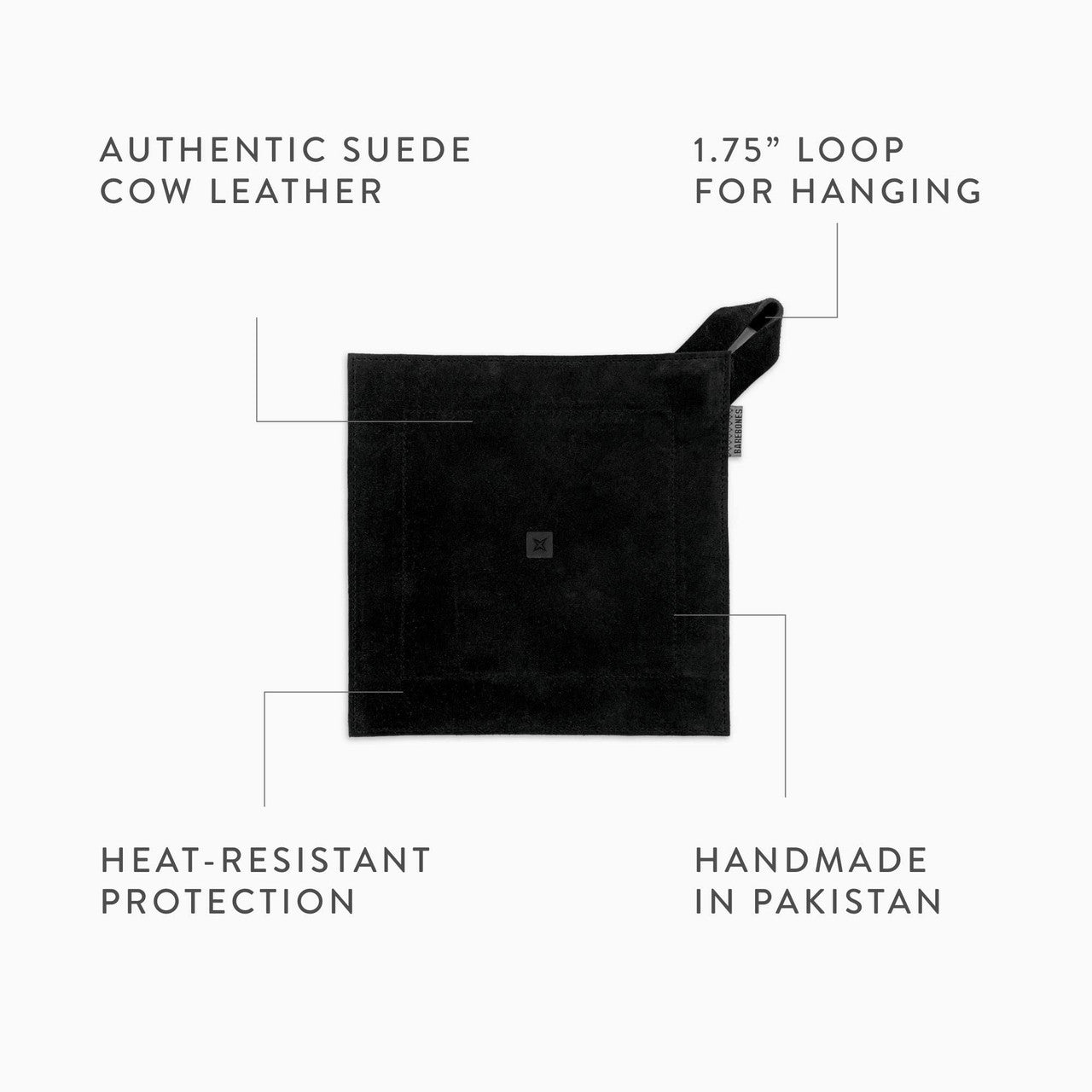 Barebones Leather Pot Holder (Terracotta)