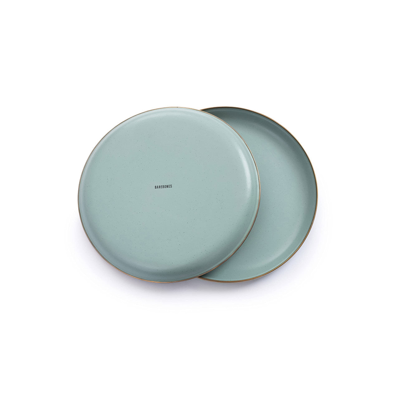 Barebones Enamel Deep Plate, Set of 2 (Mint)