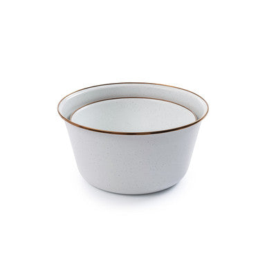 Barebones Enamel Mixing Bowl Set (Eggshell)