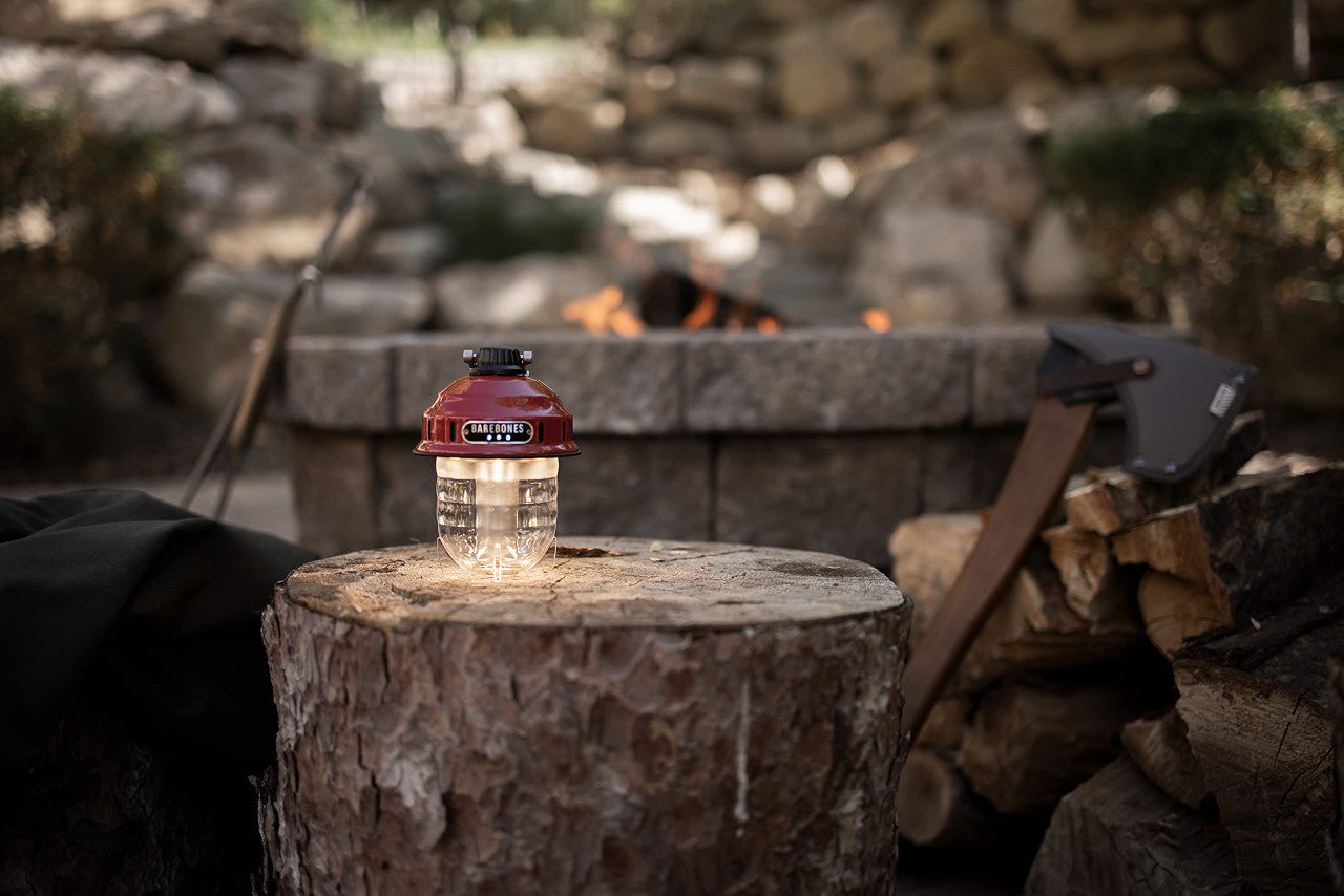 Barebones Beacon Hanging Light - USB Rechargeable Camping Lantern (Red)