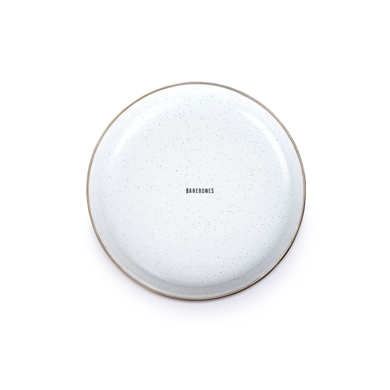 Barebones 8 Inch Salad Plate - Set of 2 Dinner Plate - Enamelware Plates - Durable Kitchen or Camping Plate - Eggshell
