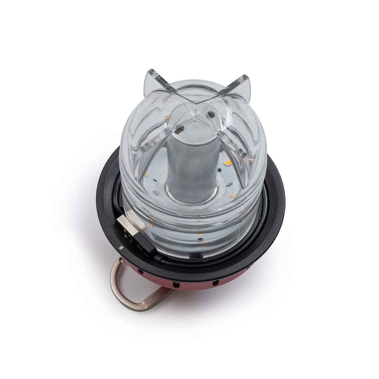 Barebones Beacon Hanging Light - USB Rechargeable Camping Lantern (Red)