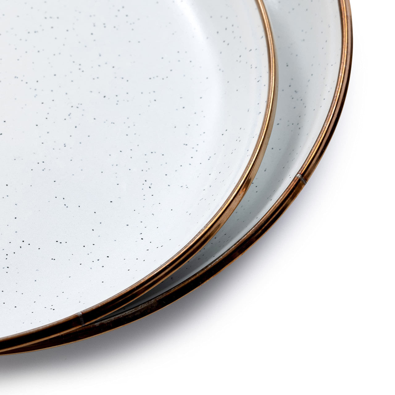 Barebones 8 Inch Salad Plate - Set of 2 Dinner Plate - Enamelware Plates - Durable Kitchen or Camping Plate - Eggshell