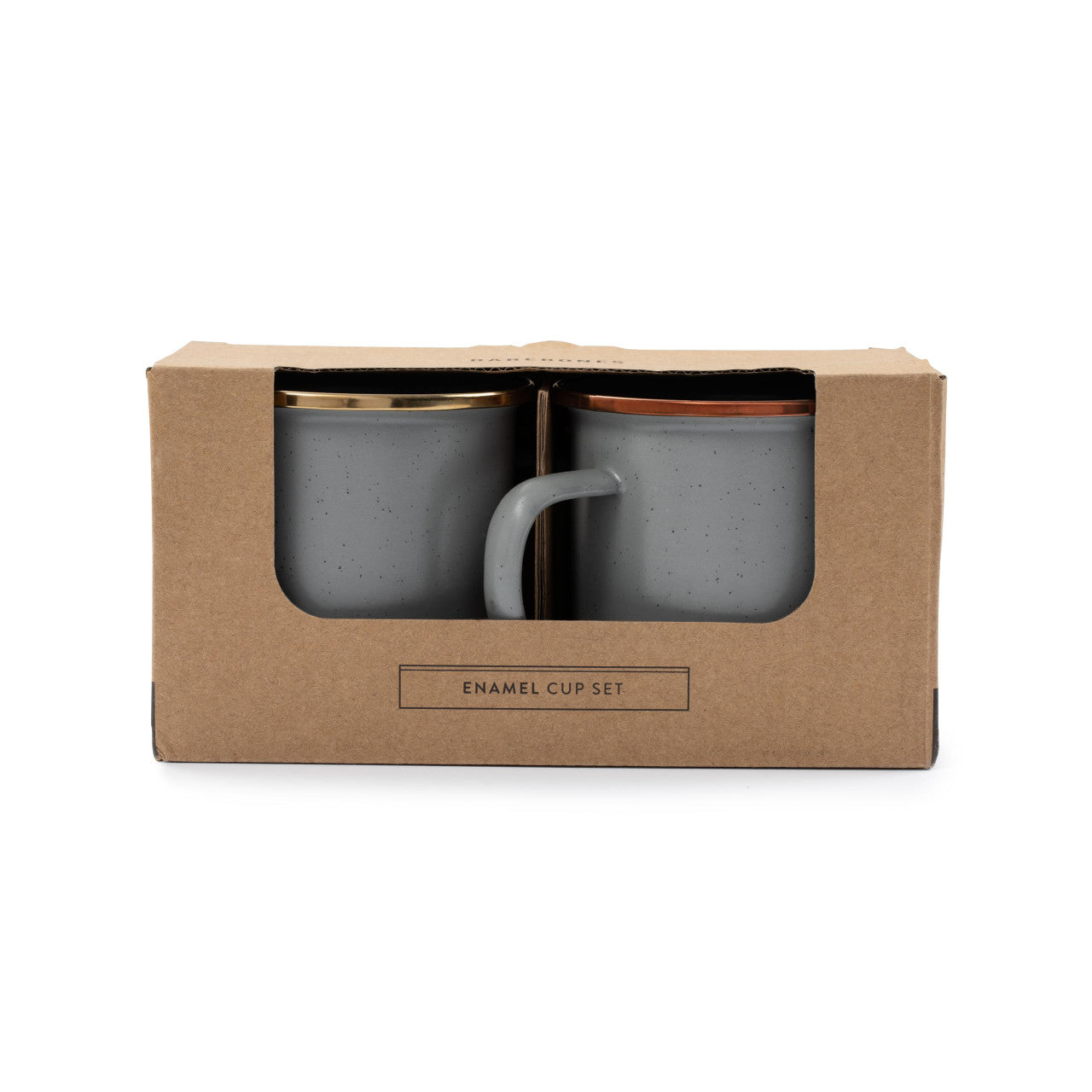 Barebones Enamel Cup Set of 2 14-oz (Slate Gray)