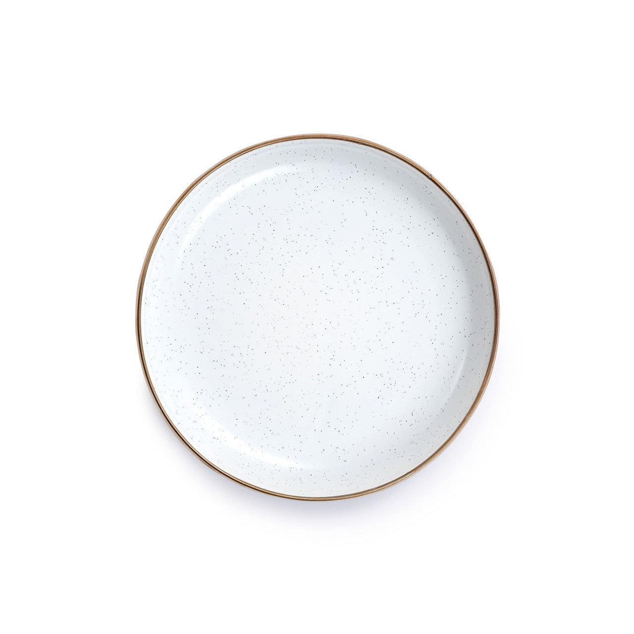Barebones 8 Inch Salad Plate - Set of 2 Dinner Plate - Enamelware Plates - Durable Kitchen or Camping Plate - Eggshell