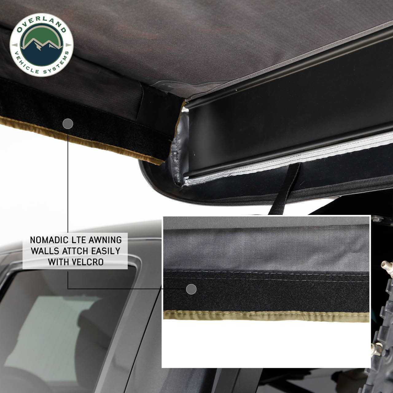 Nomadic Awning 270 LTE Walls 1 and 2 - Driver Side