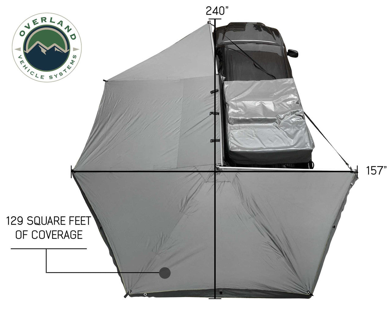 Nomadic Awning 270 with Complete Wall Package - Driver Side