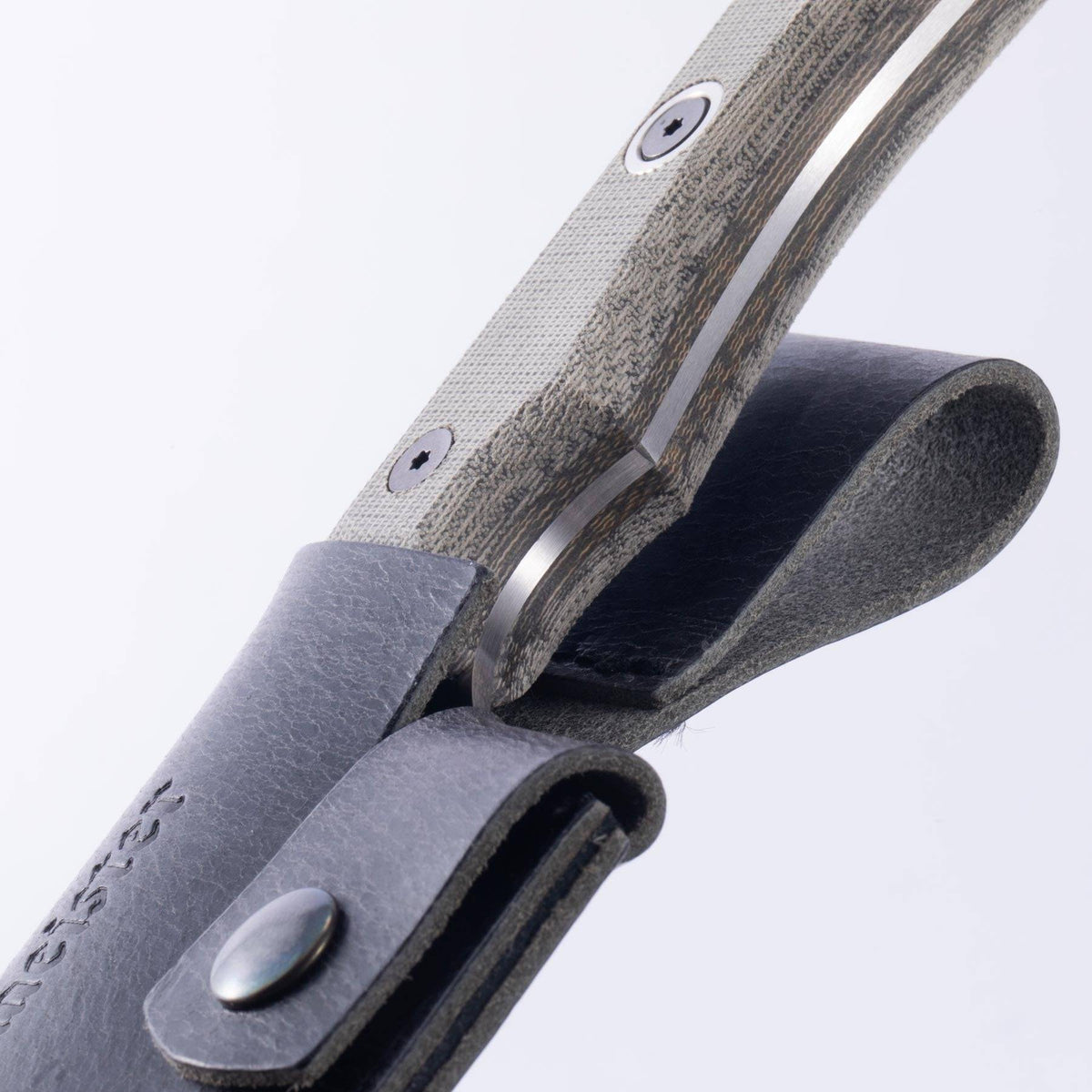 Leather Belt Sheath for Overland Camp Knife