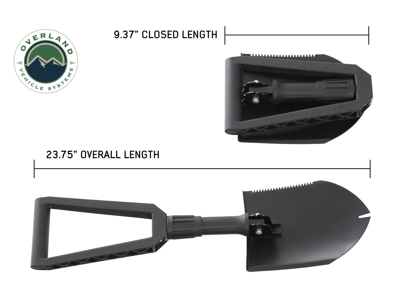 Multi-Functional Military Style Utility Shovel with Nylon Carrying Case