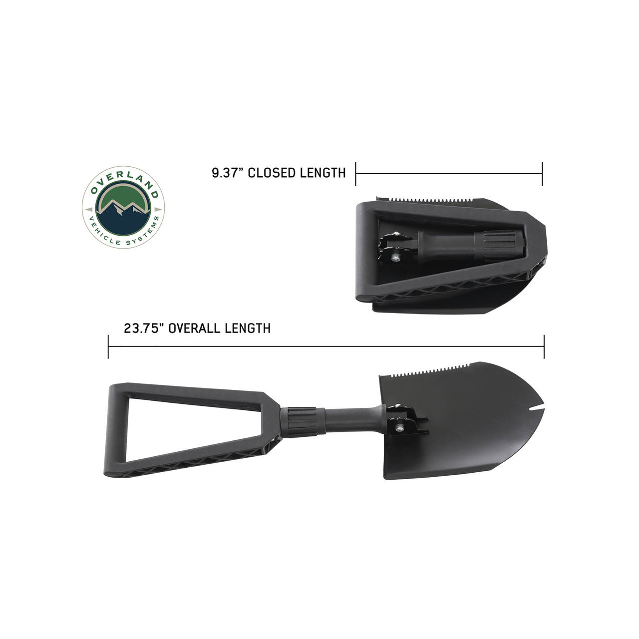 Multi-Functional Military Style Utility Shovel with Nylon Carrying Case
