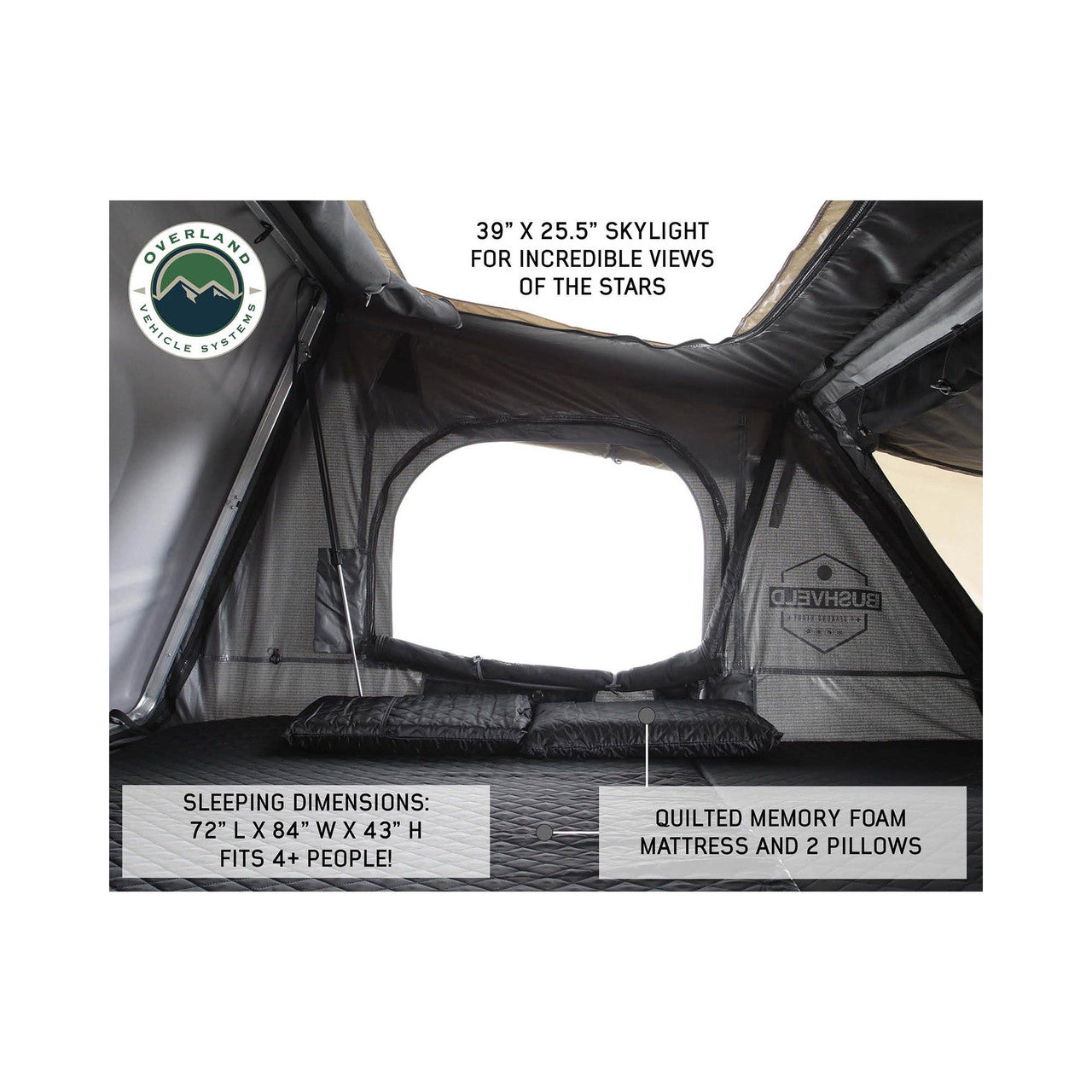 Bushveld Side Opening Roof Top Tent - 4 Person