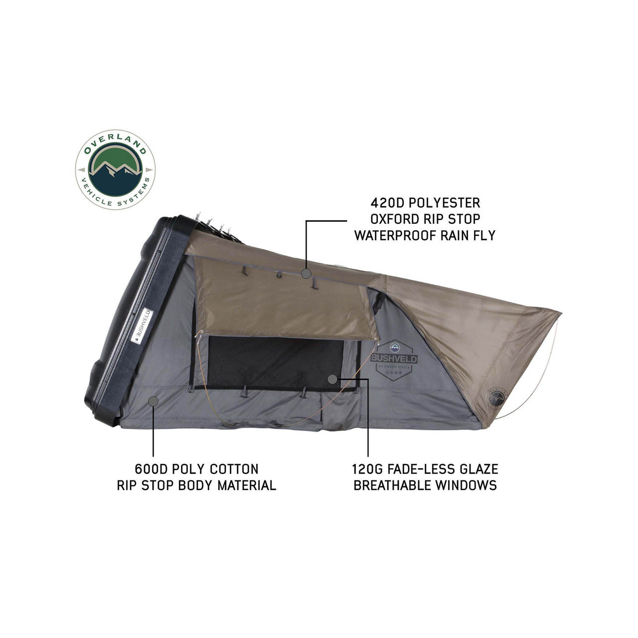 Bushveld Side Opening Roof Top Tent - 4 Person