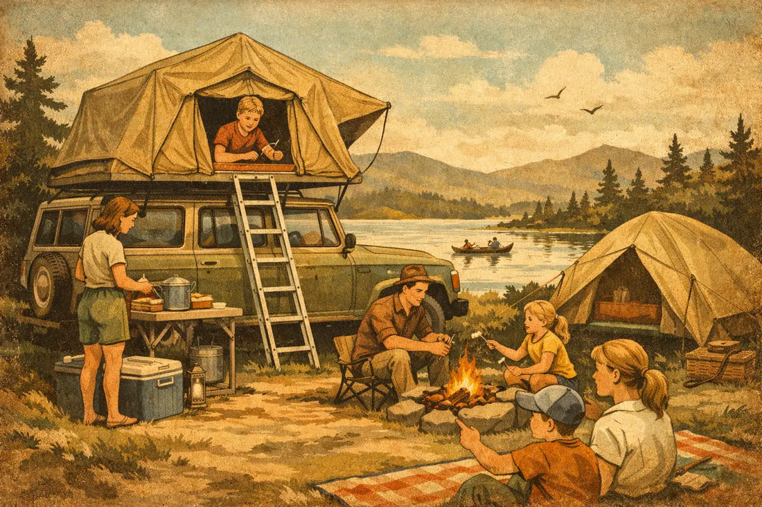 Rooftop Tent Family Setup Example That Works