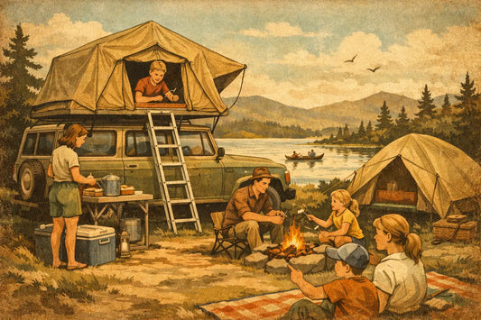 Rooftop Tent Family Setup Example That Works