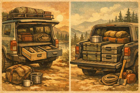 Overlanding Storage Drawers vs Boxes
