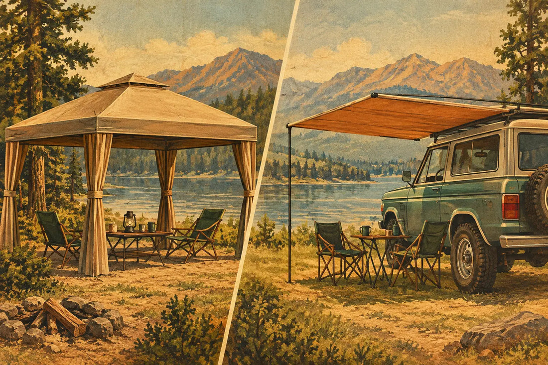 Gazebo Versus Vehicle Awning: Which Fits Camp?