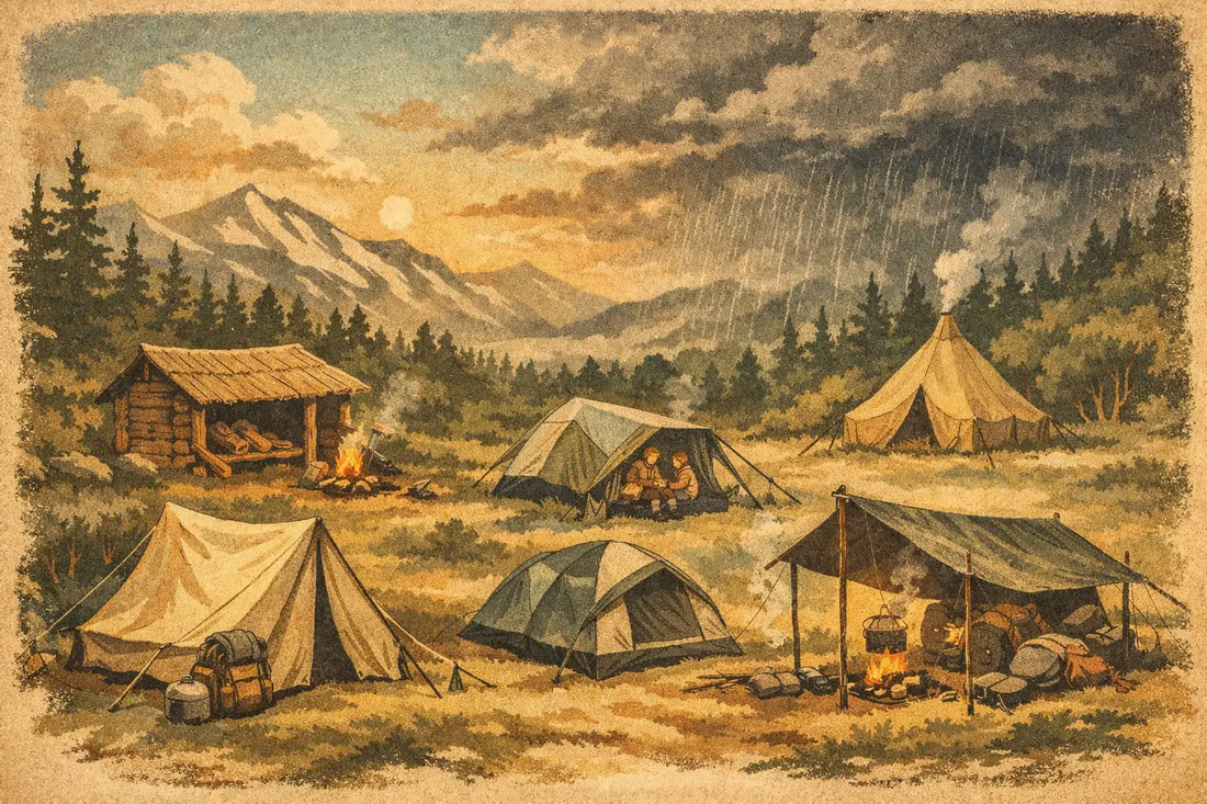 Camp Shelter Materials Guide for Real Weather