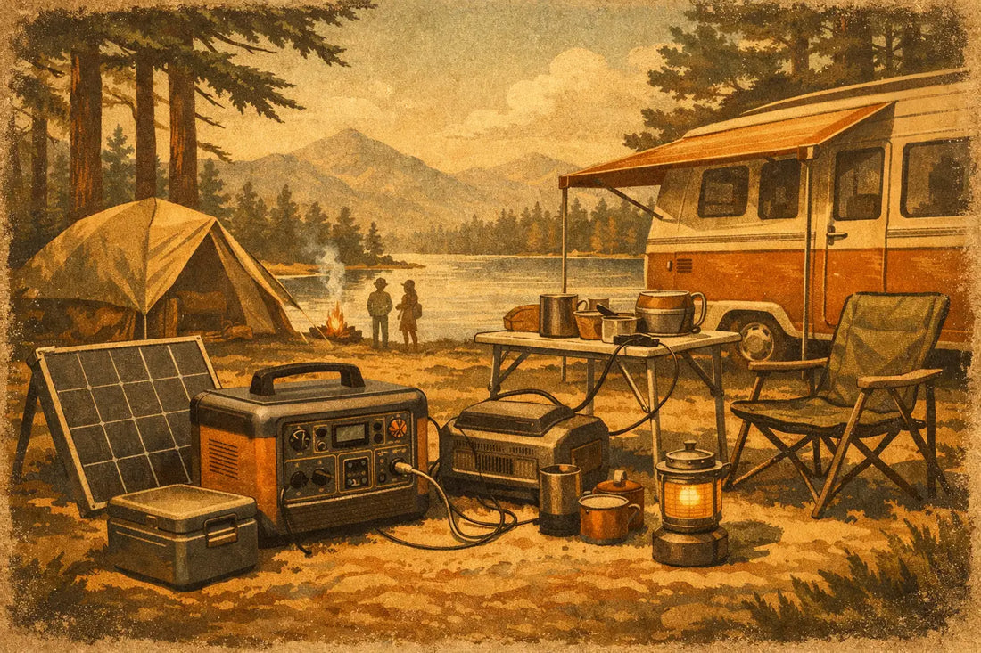 Weekend Power Station Setup Example for Campers
