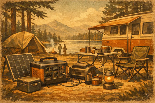 Weekend Power Station Setup Example for Campers