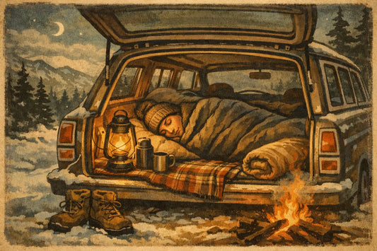 Cold Weather Car Camping Sleep Example