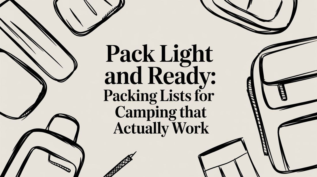 A Quiet Foundation: Thoughtful packing lists for camping