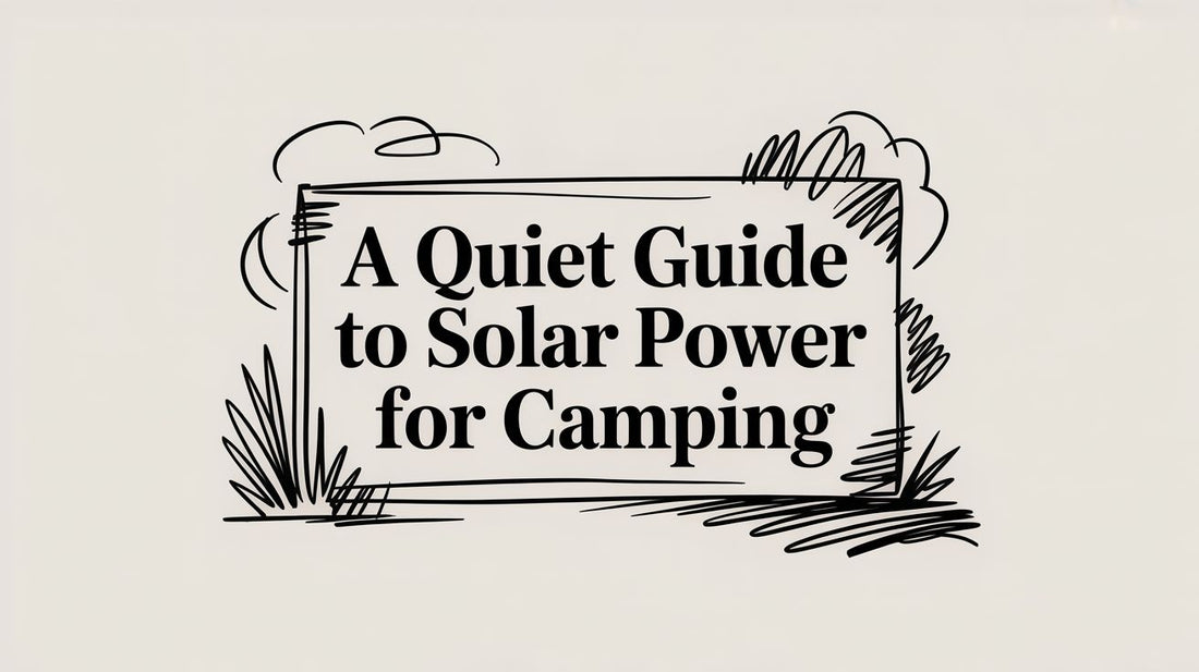A Quiet Guide to Solar Power for Camping