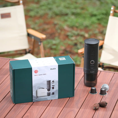 OutIn Traveler Nano Espresso Machine + Case Set (Space Grey)
