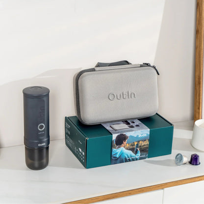 OutIn Traveler Nano Espresso Machine + Case Set (Space Grey)