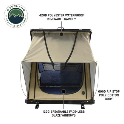 LD TMON Clamshell Aluminum Hard Shell Roof Top Tent - 2 Person