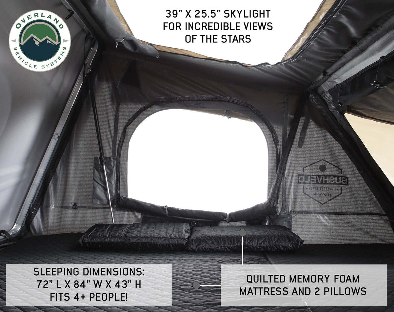 Bushveld II Roof Top Tent - 2 Person