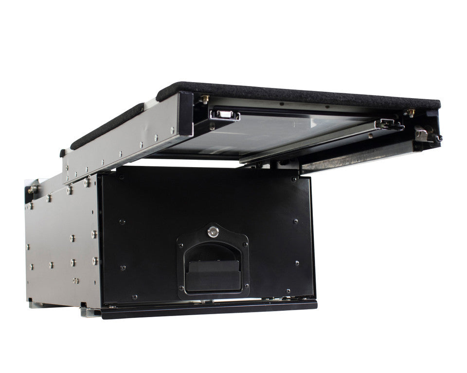 Cargo Box with Slide Out Drawer & Working Station