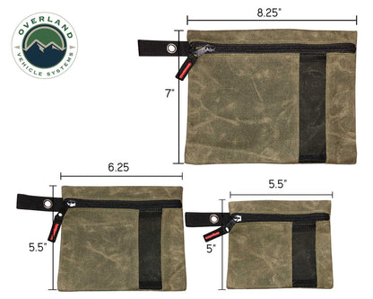 Small Bags - 3 Individual  #12 Waxed Canvas