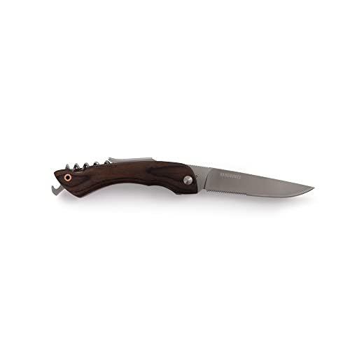 Barebones Provisions Corkscrew Knife with Walnut Finish Handle