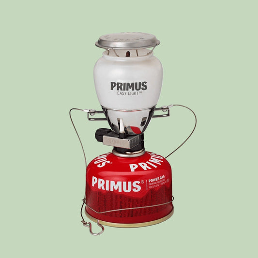 Primus camping lantern with fuel canister