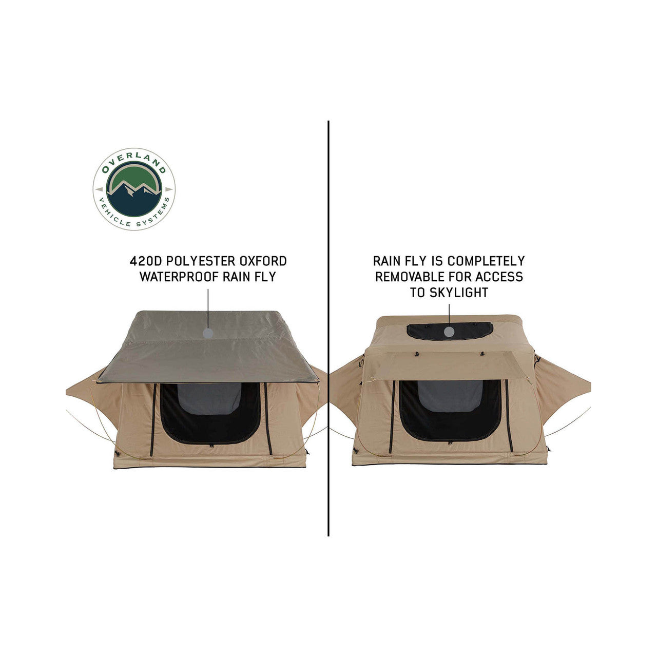 TMBK 3 Rear or Side Opening Roof Top Tent - 3 Person