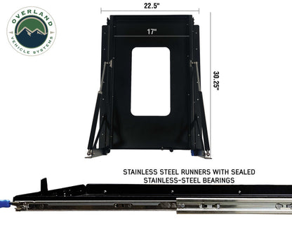 Refrigerator Tray with Slide and Tilt